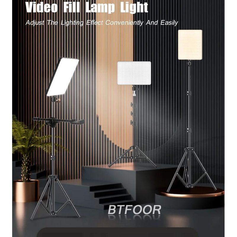 GENERICO - Panel de Luz Led para Fotografía y Video con Tripode L-3560