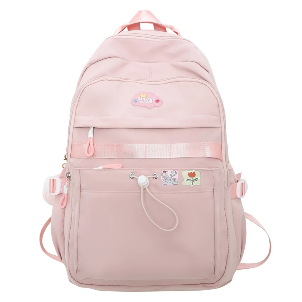 KEKEMI - MOCHILA MODELO COREANO CON LLAVERO DE PELUCHE