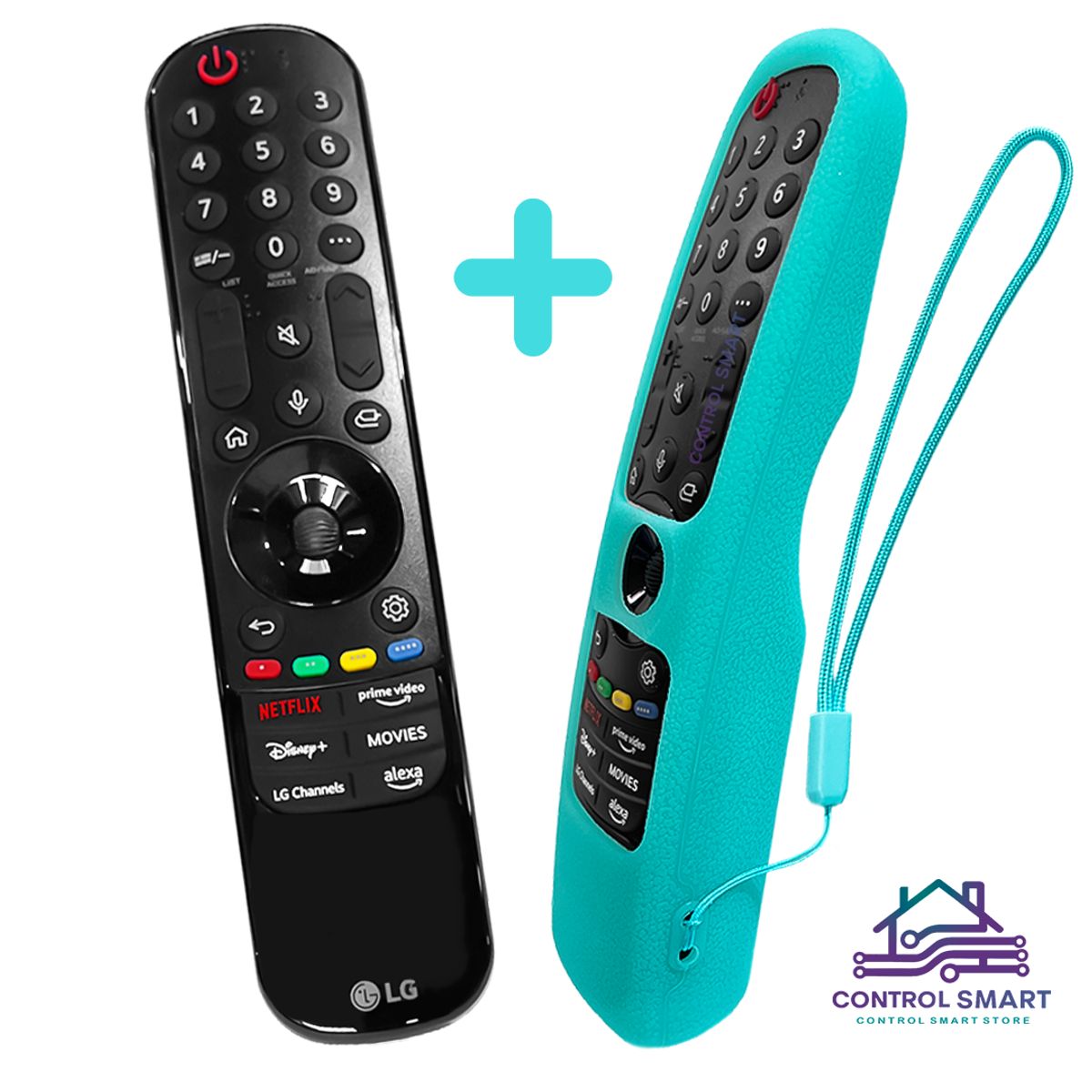 LG - Lg Magic Remote MR24GA Modelo 2024 + Funda  Celeste