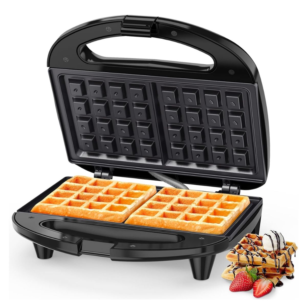 RAFF - Maquina RAF Electrica Waflera Doble Cara Antiadherente 750W RAF R284H