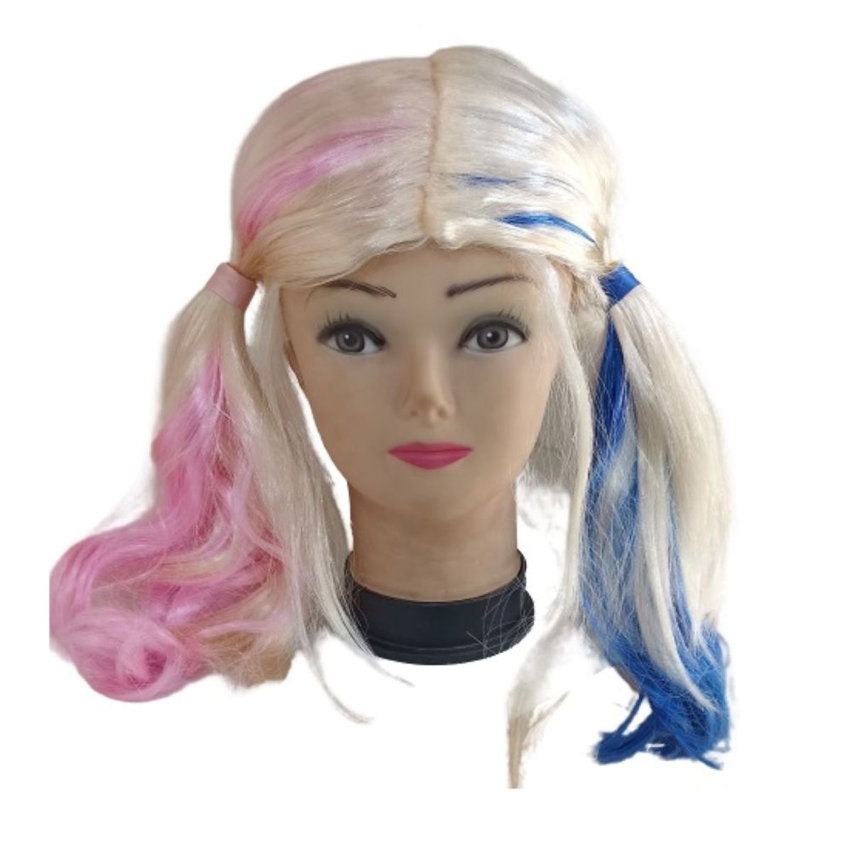 GENERICO - Peluca Harley Quinn disfraz Halloween Cosplay