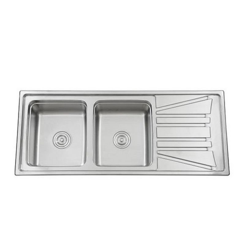 XM - LAVADERO DE ACERO INOXIDABLE   2POZAS WDA12050J-C