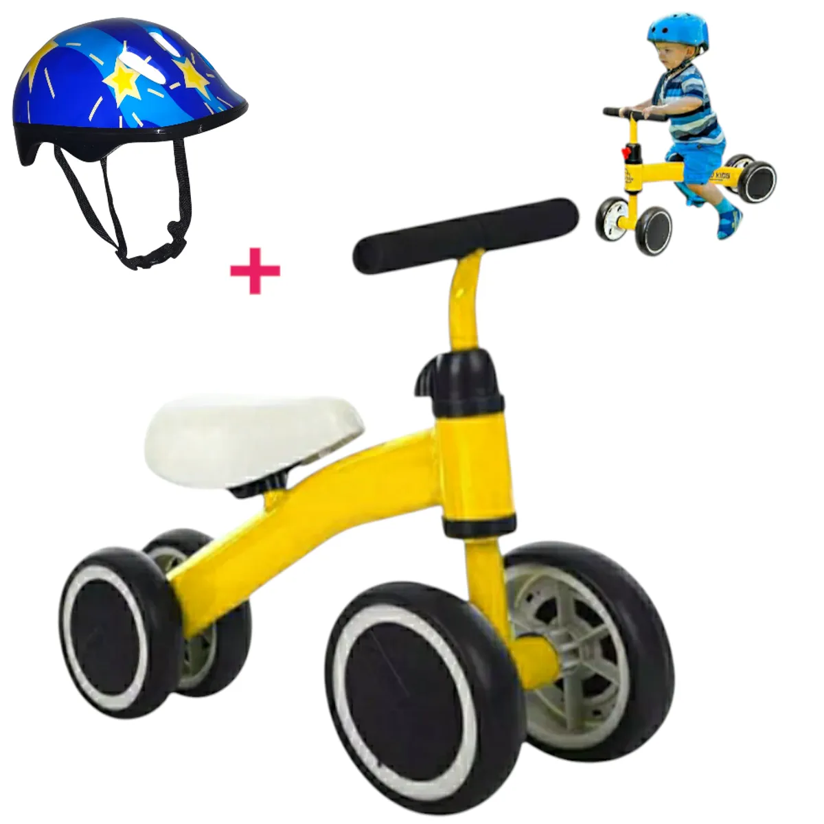 GENERICO - BICICLETA ESTIMULACION DE EQUILIBRIO CON KIT DE SEGURIDAD