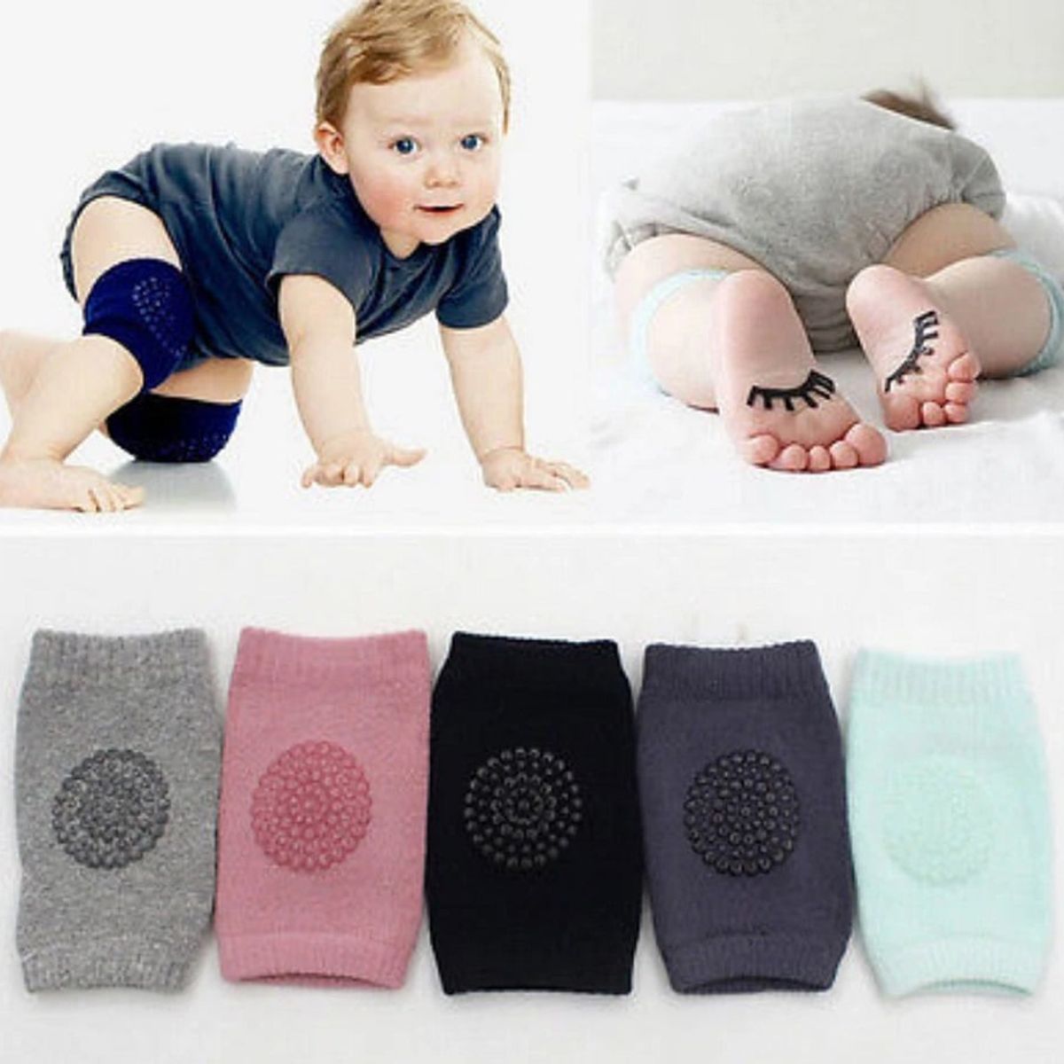 GENERICO - Rodilleras  para Gateo y Cuidado del Bebé