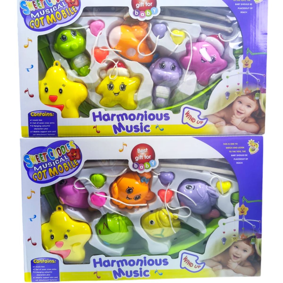 GENERICO - Móvil musical para cuna  de cuerda para bebés