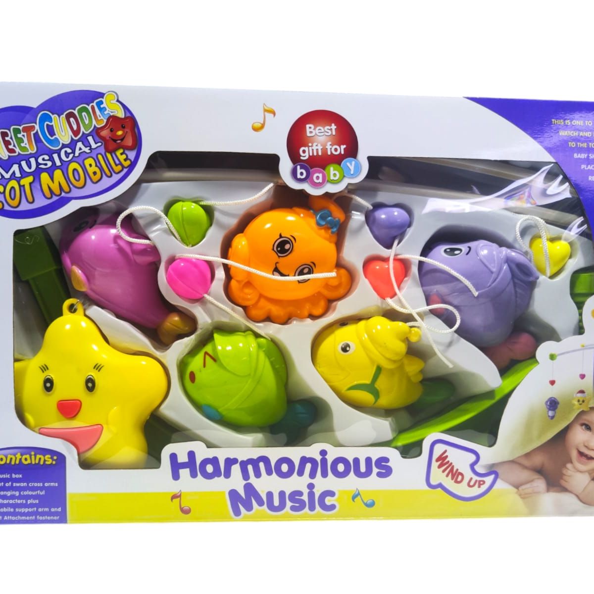 GENERICO - Móvil musical para cuna  de cuerda para bebés