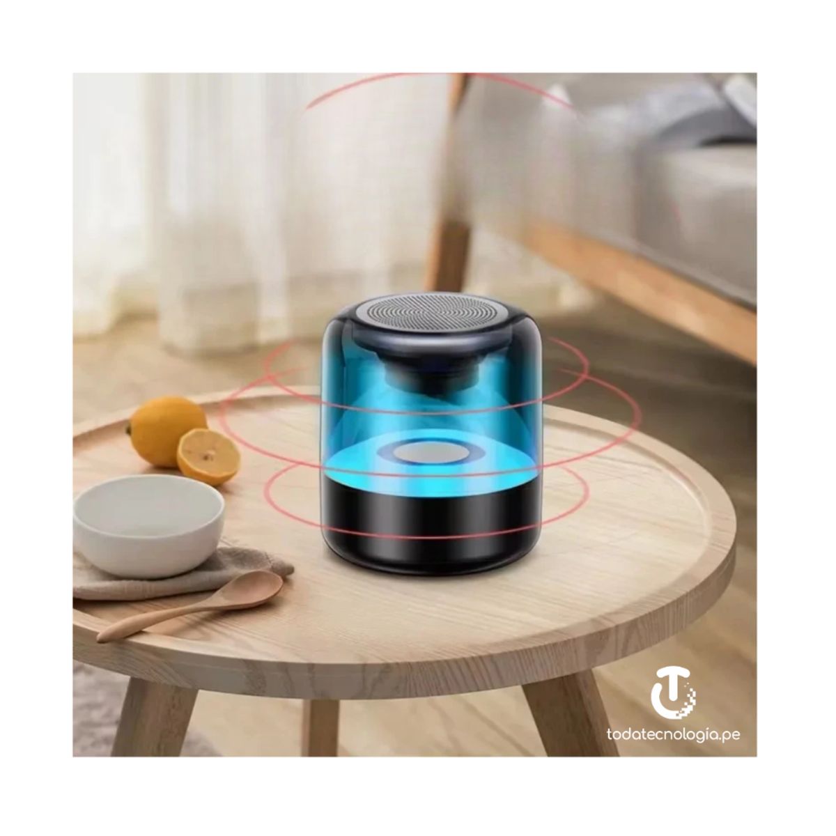 SEISA - Parlante Bluetooth Luces RGB Recargable Portatil SEISA YX-Z5BT