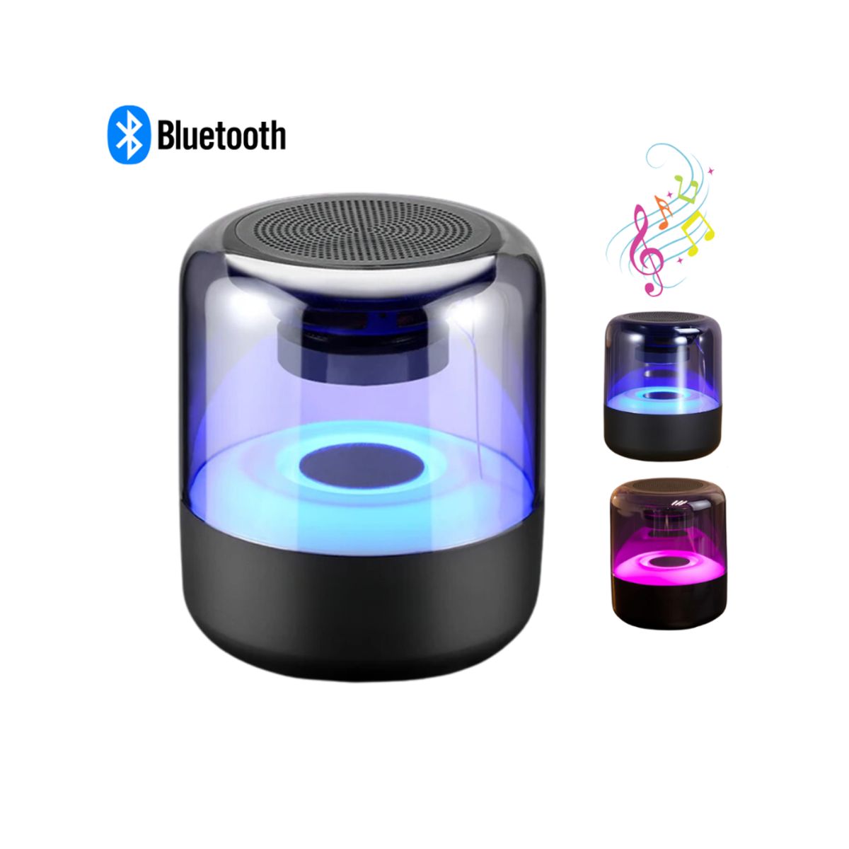 SEISA - Parlante Bluetooth Luces RGB Recargable Portatil SEISA YX-Z5BT