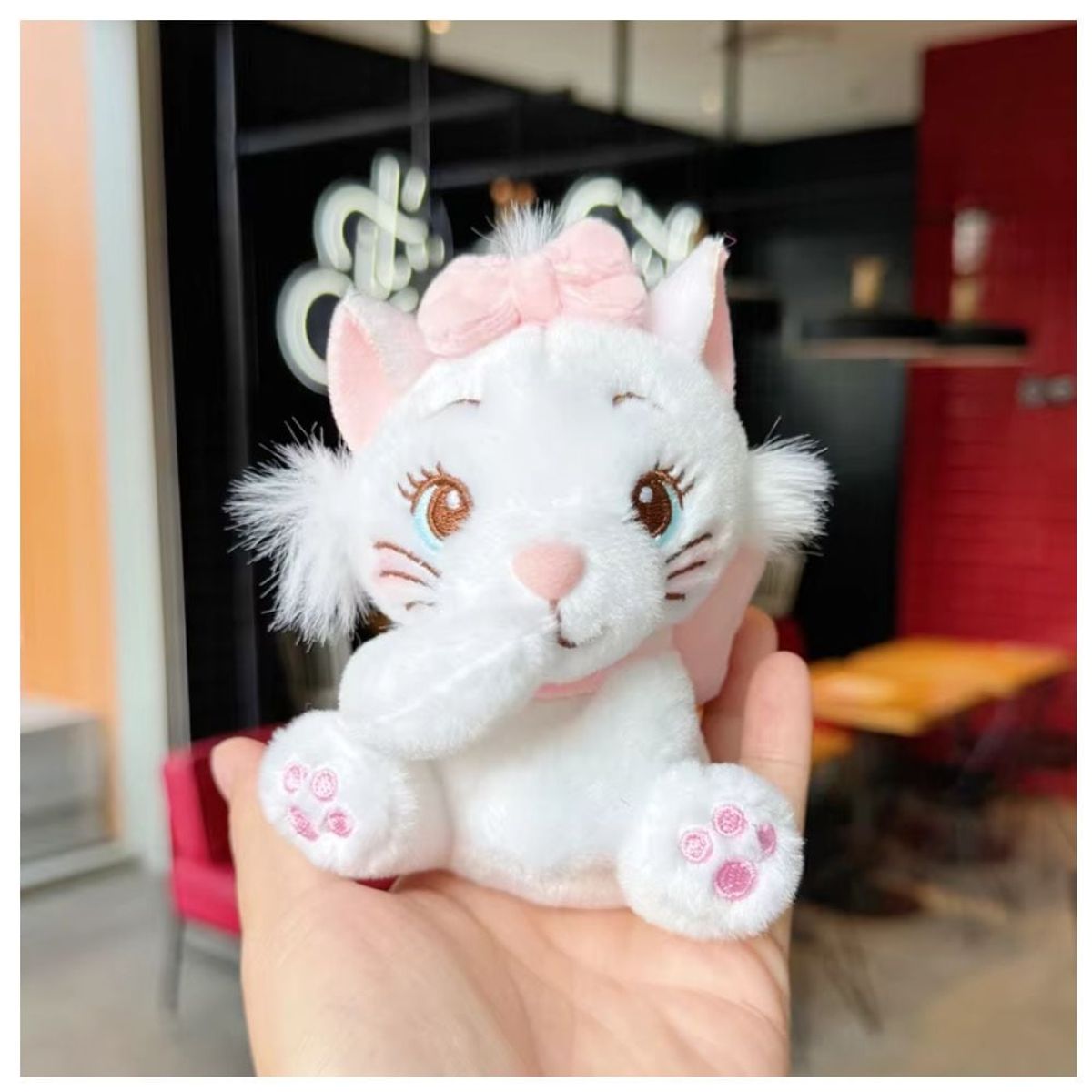 GENERICO - Llavero Peluche Gato Lucifer Pink 12 cm