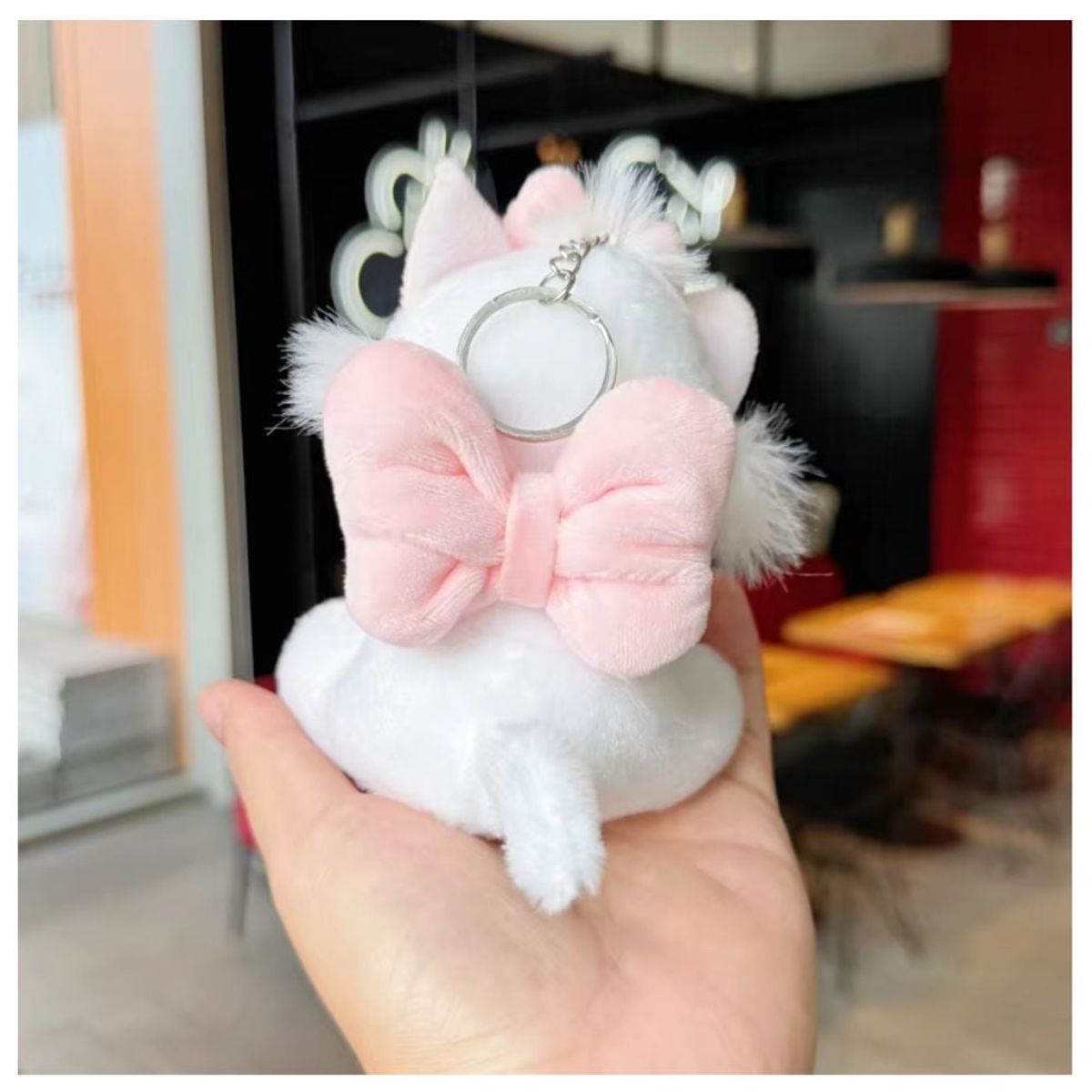 GENERICO - Llavero Peluche Gato Lucifer Pink 15 cm