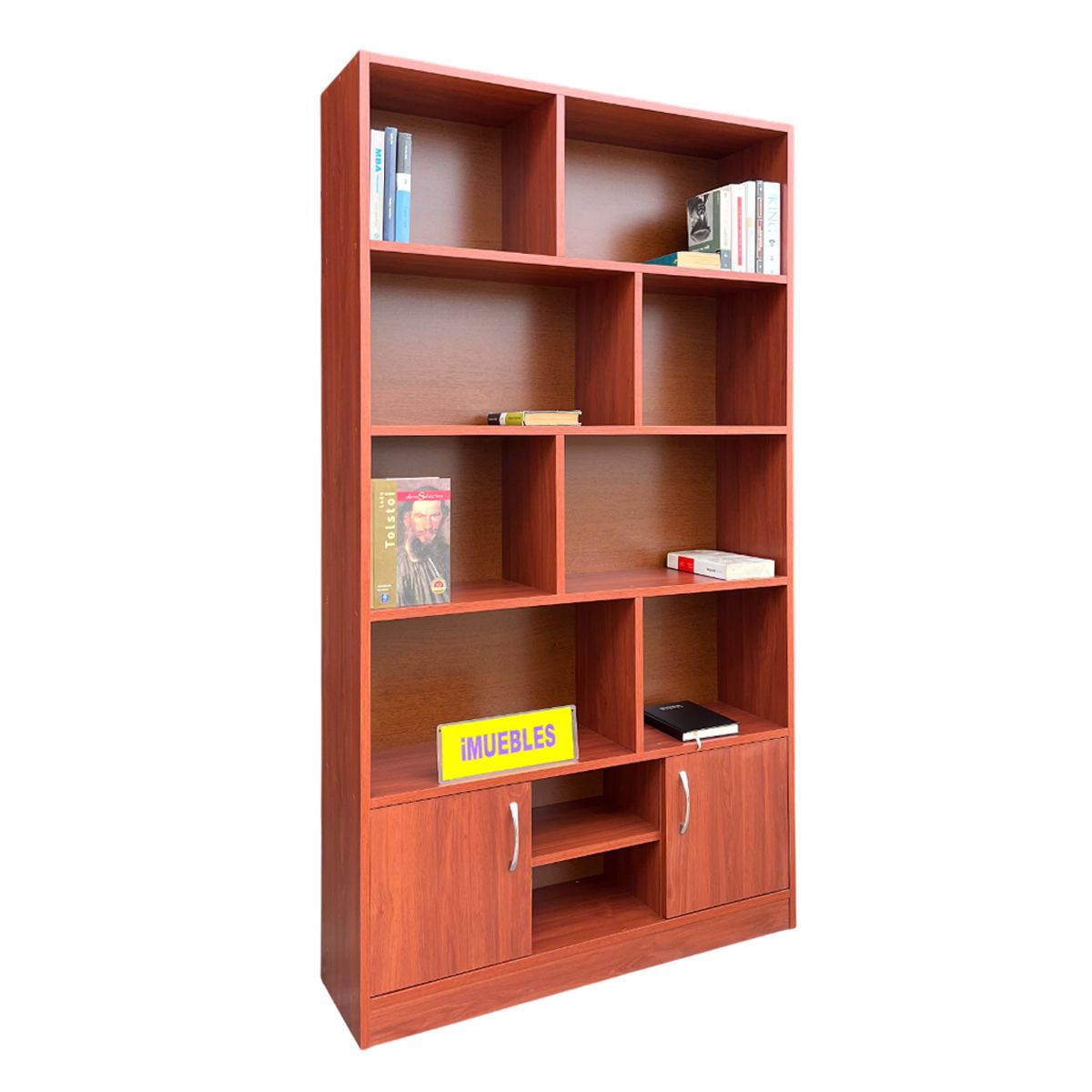 TEMEL - Librero De Melamina, Estante De Melamina, Biblioteca 1 Metro