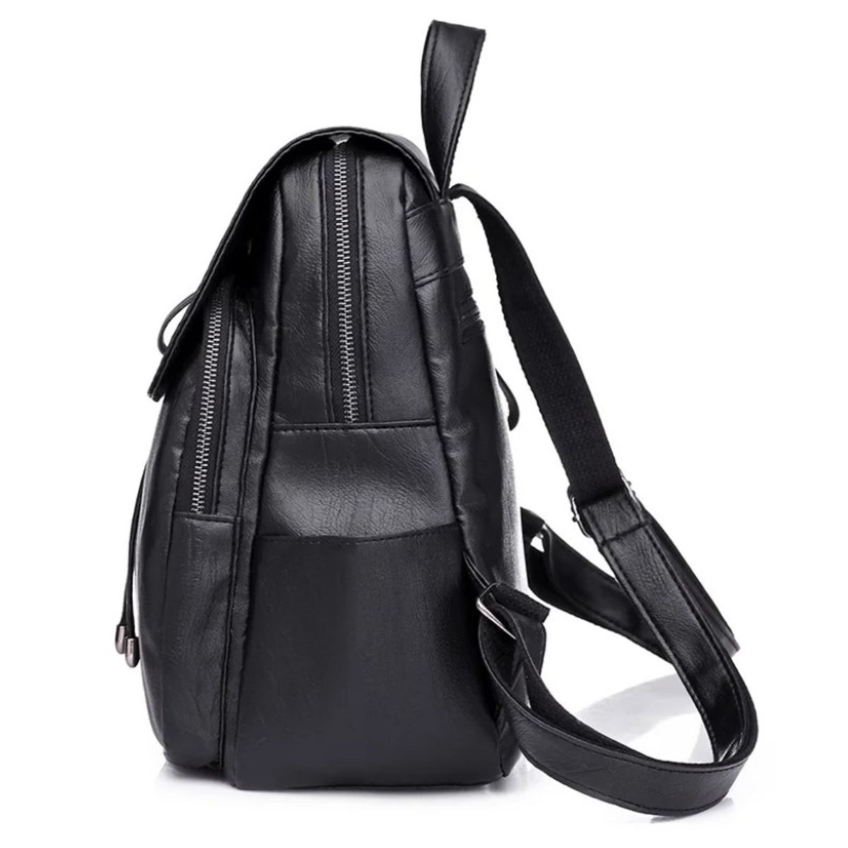 GENERICO - Mochila Antirrobo Cuero Sintético Negro