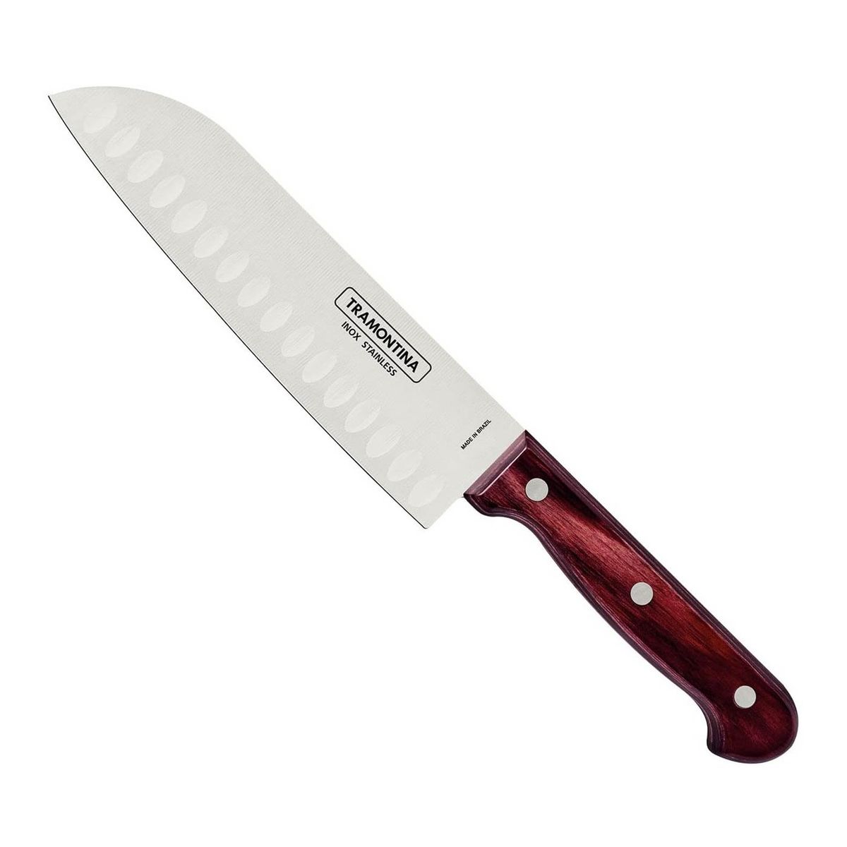 TRAMONTINA - Cuchillo TRAMONTINA SANTOKY  Ace Inox Polywood #7