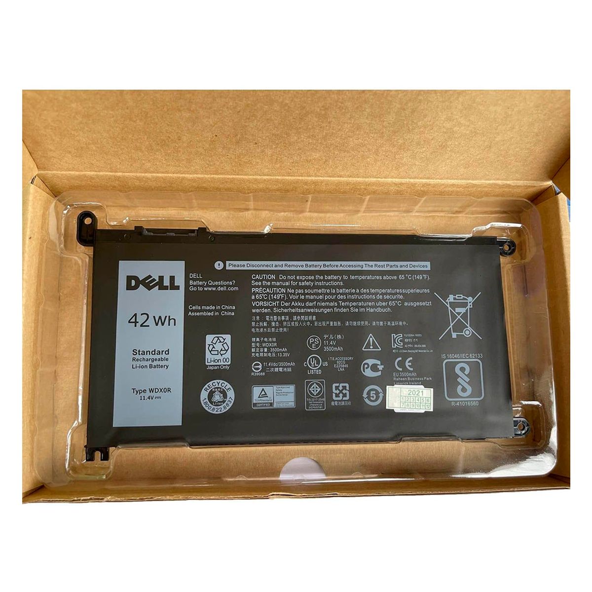OEM - Batería laptop DELL WDXOR - NUEVO ORIGINAL