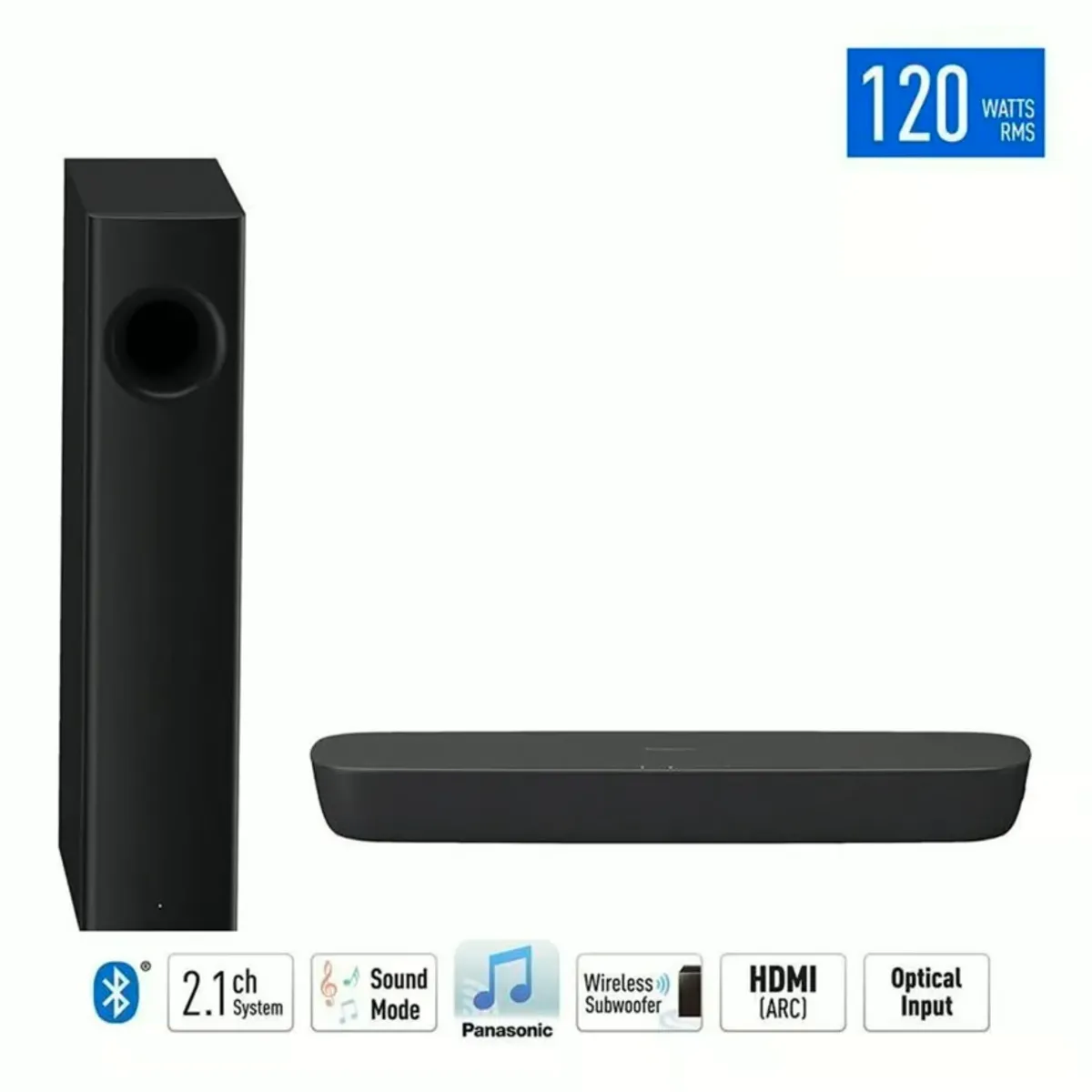PANASONIC - Barra de Sonido Panasonic 120Watts SC-HTB250 Negro