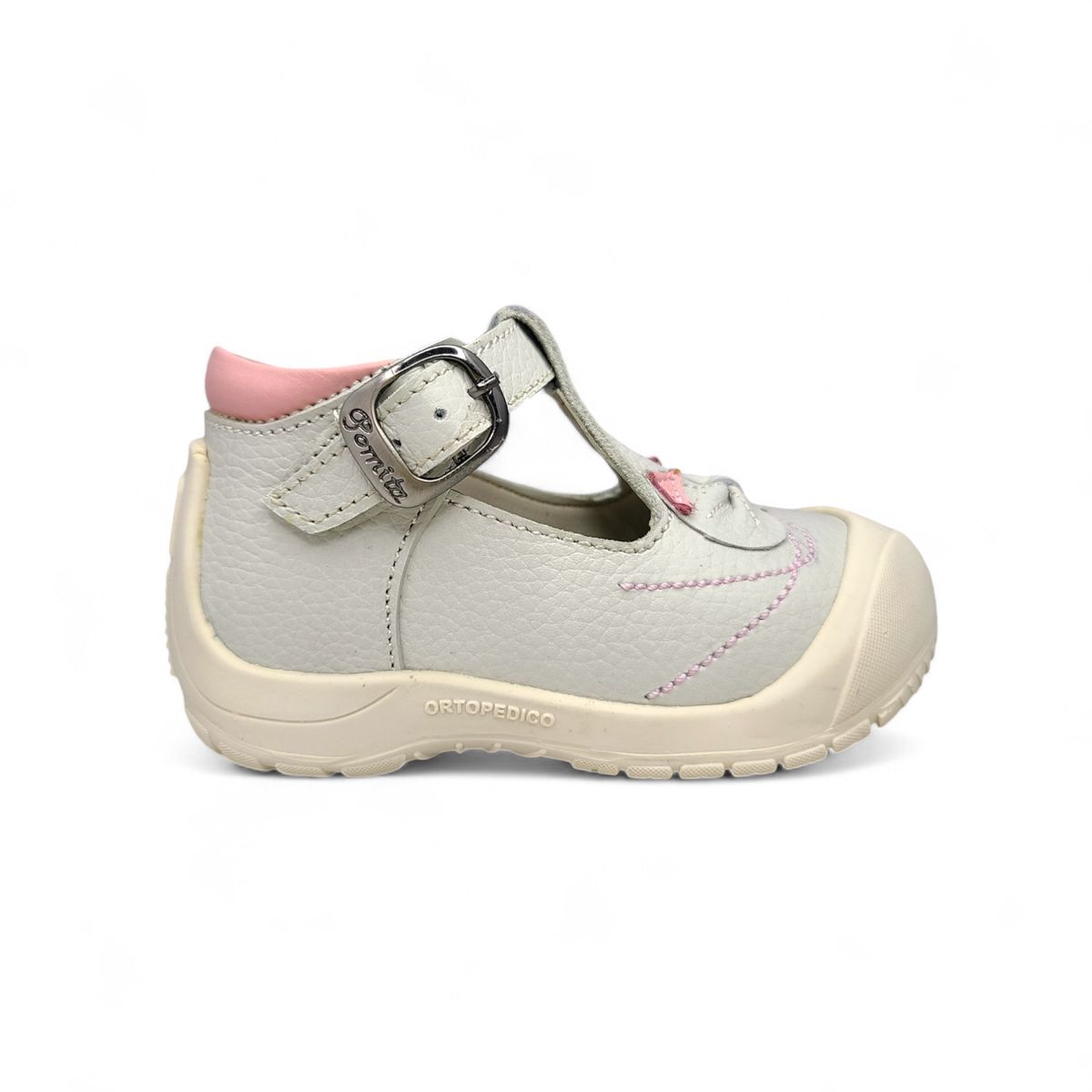 GENERICO - Zapato conejo formador gateador Hueso Pibe hebilla para niña bebé