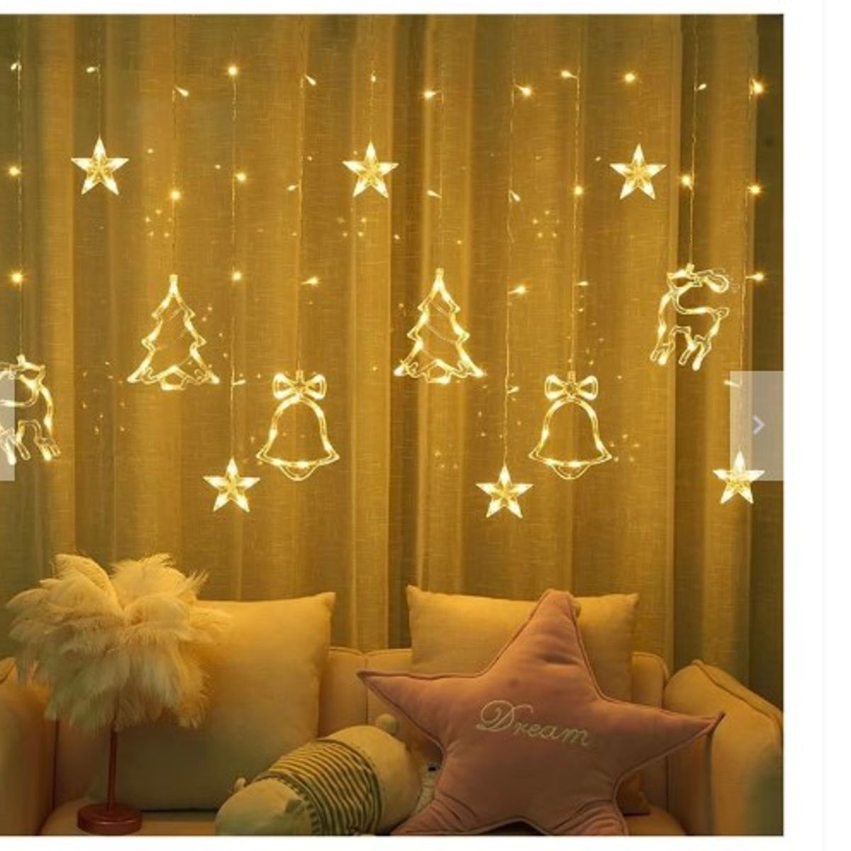 GENERICO - Cortina  navidad  guirnalda arbolito