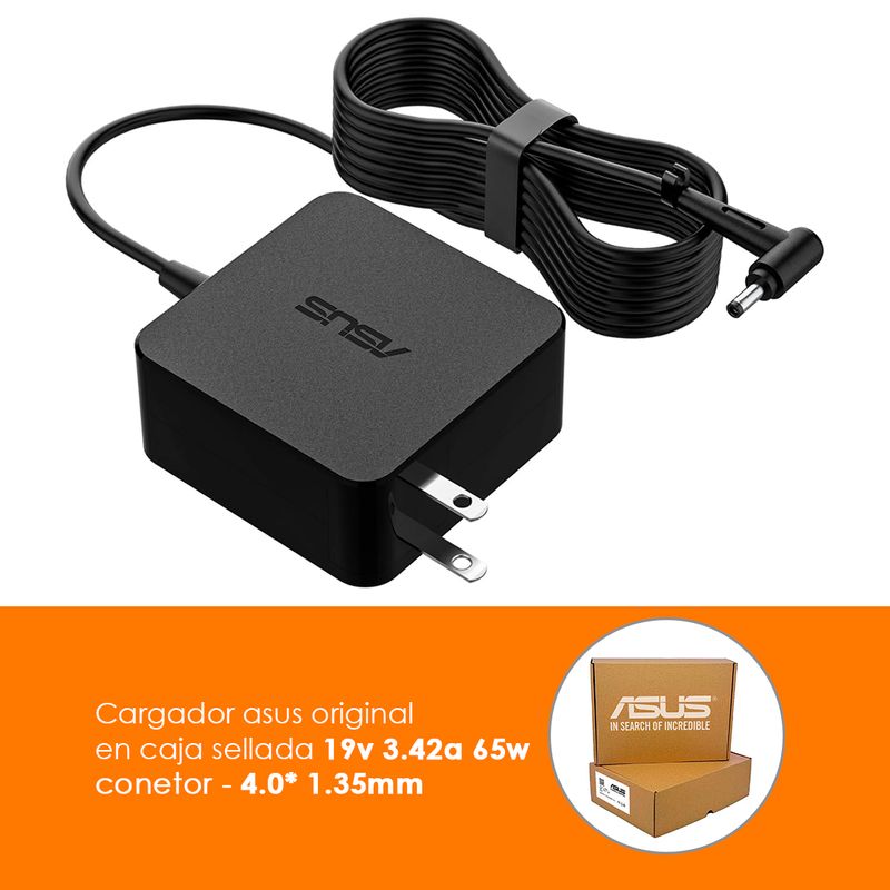ASUS - Cargador Asus 19v 3-42a  65w NUEVO - ORIGINAL
