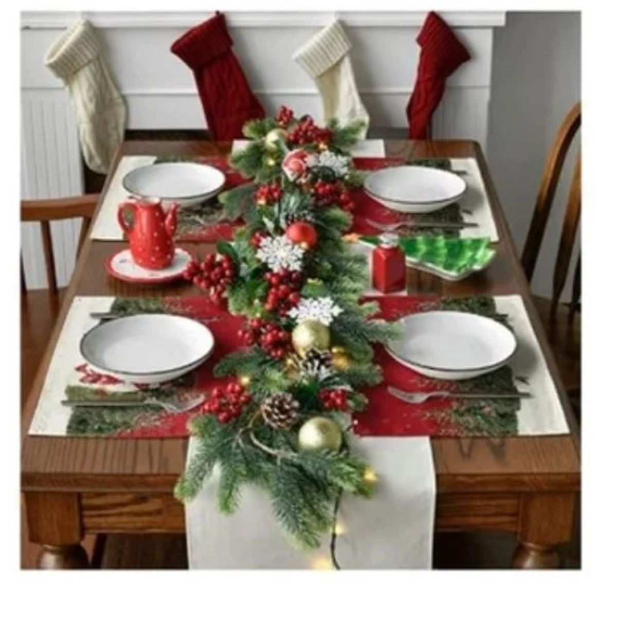 GENERICO - set individual de tela navideño calidad A1