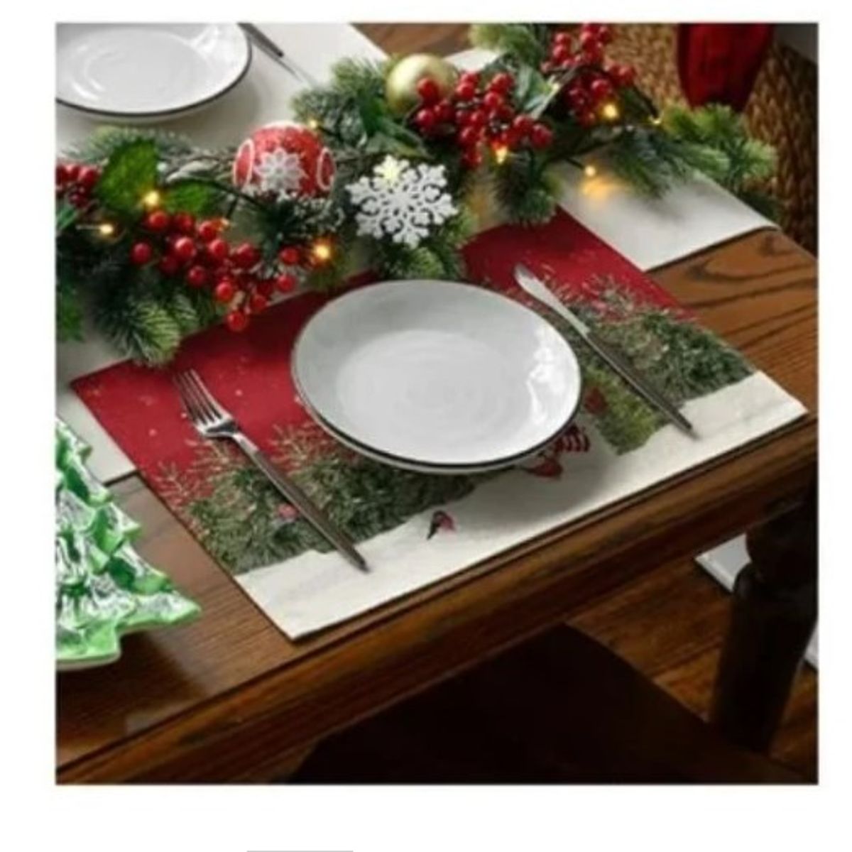 GENERICO - set individual de tela navideño calidad A1