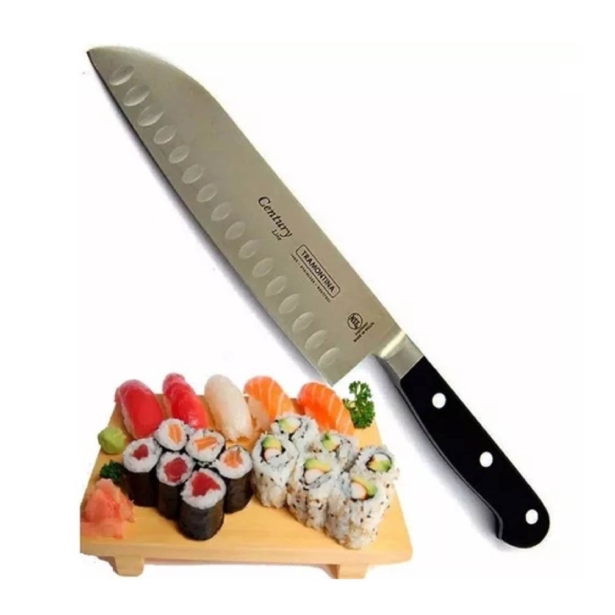 TRAMONTINA - Cuchillo TRAMONTINA SANTOKY  Ace Inox CENTURY #7