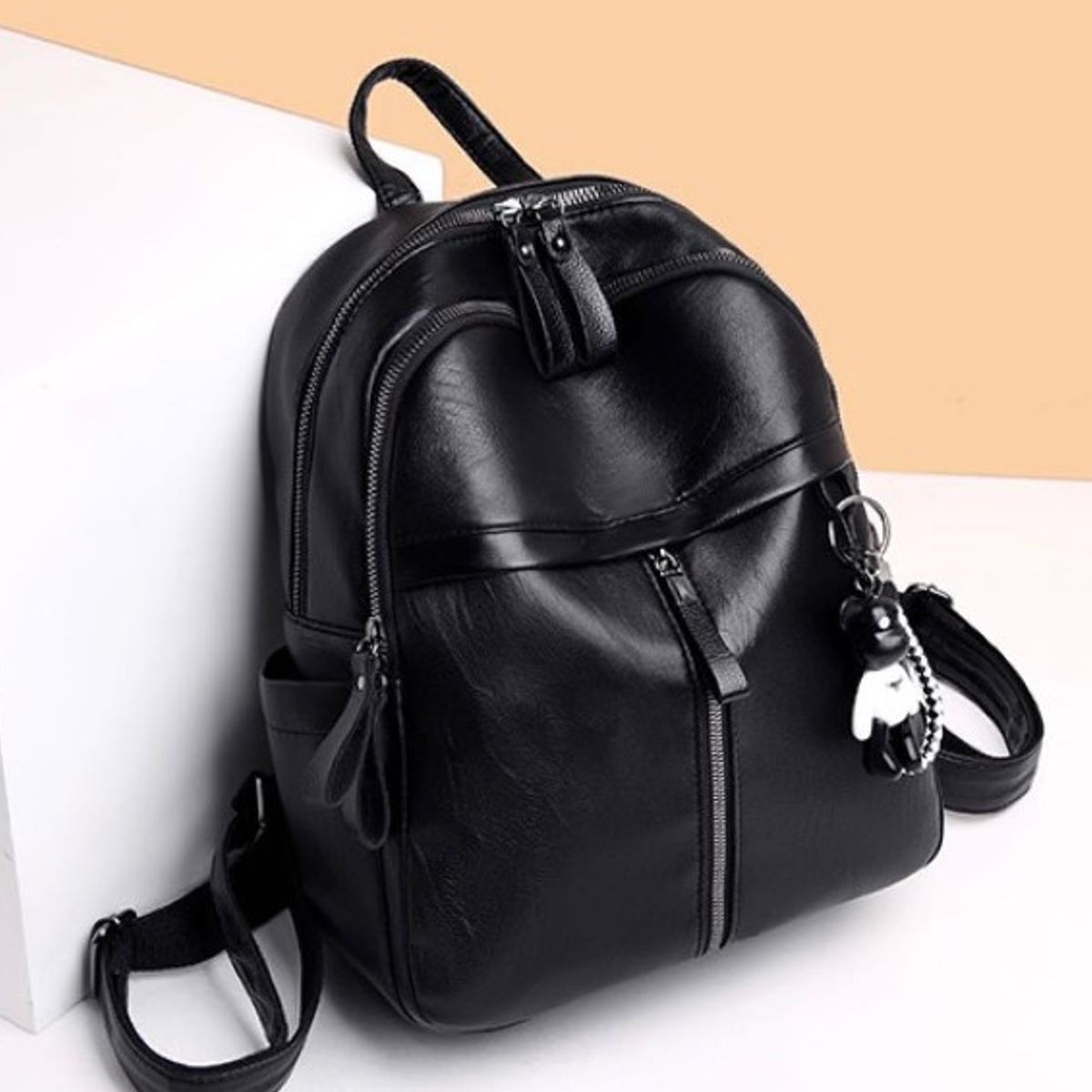 GENERICO - Mochila Para Mujer Morral Moda Cuero PU Cruzada Trabajo Estudios