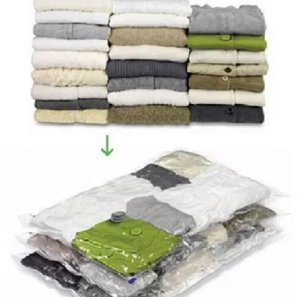 GENERICO - Pack x 4 Bolsas de ropa compresoras al vacío 70 x 100 cm