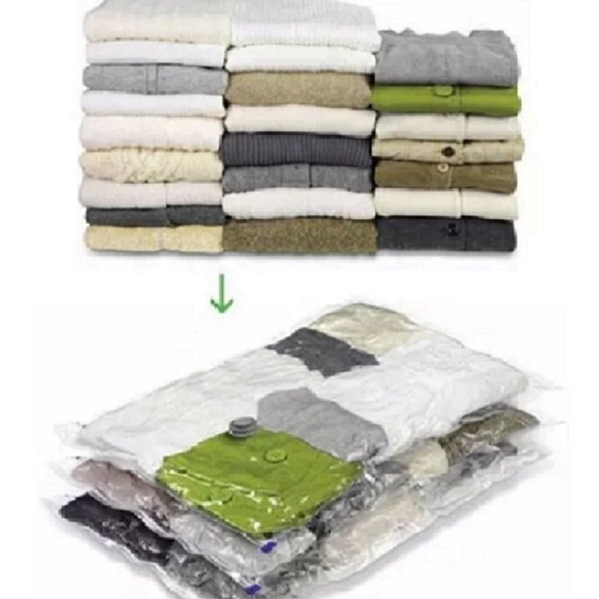 GENERICO - Pack x 4 Bolsas de ropa compresoras al vacío 70 x 100 cm