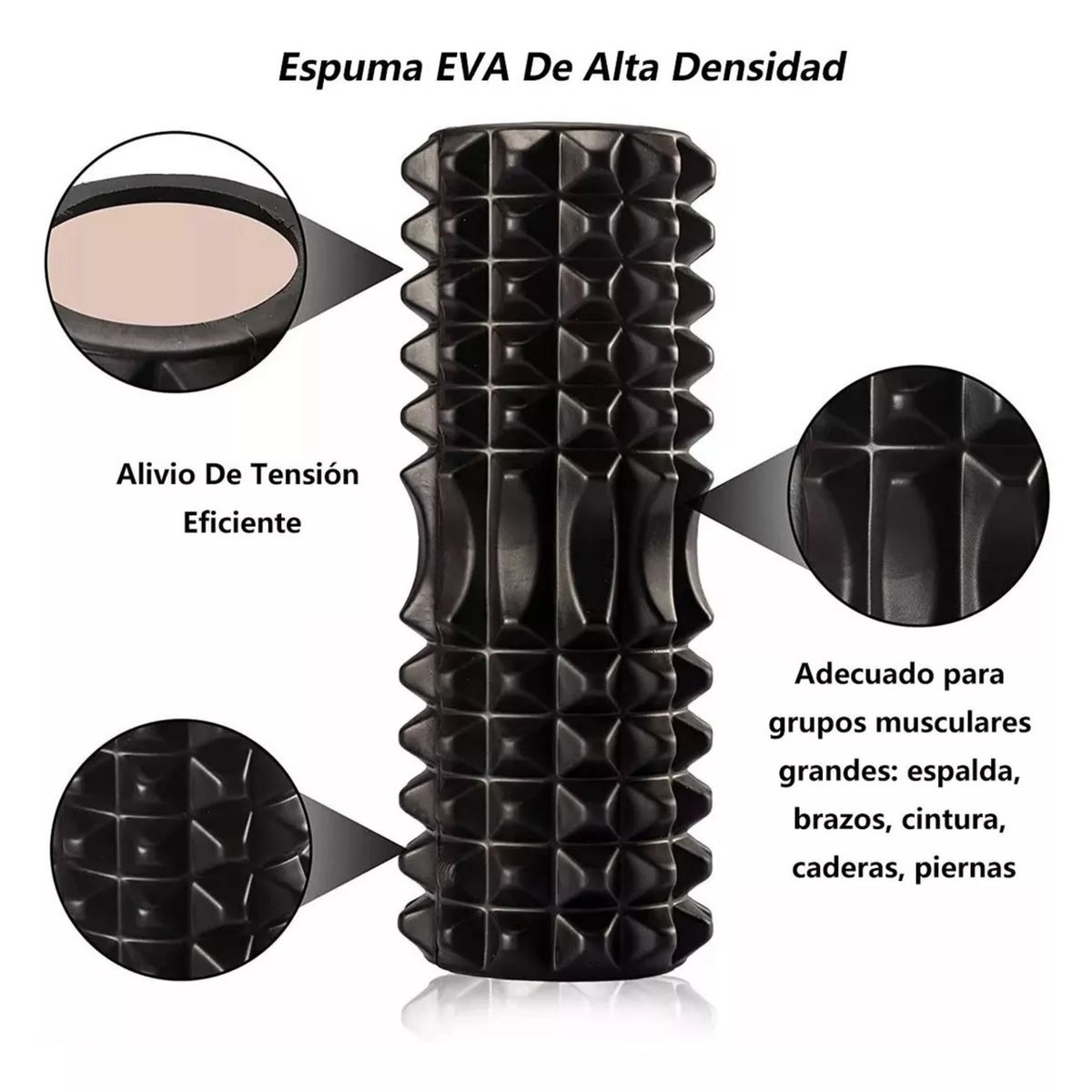 GENERICO - Rodillo Deportivo Yoga Fitness Masaje Terapia Ejercicio