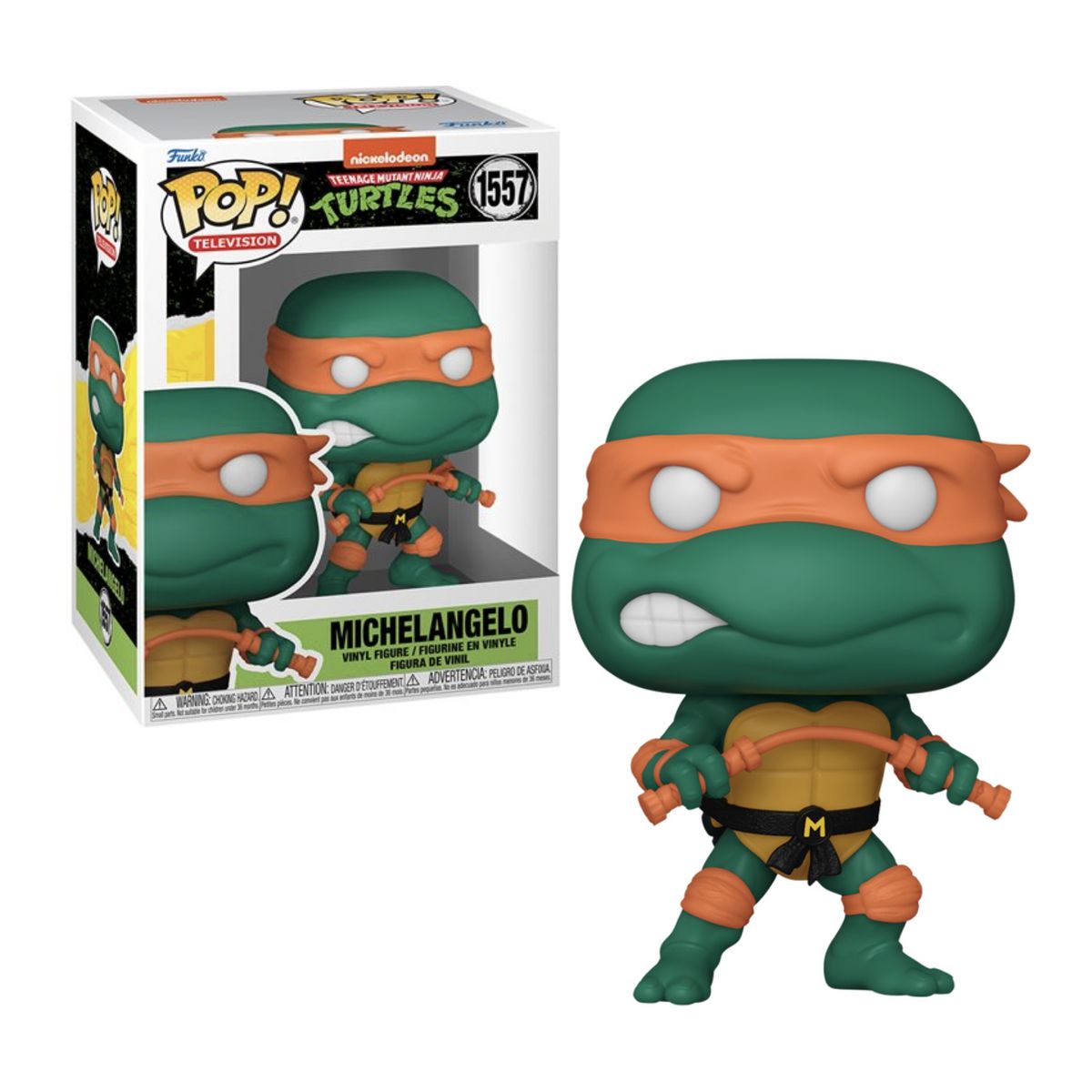FUNKO - Michelangelo Nunchaku Funko Pop 1557 Tortugas Ninja TMNT