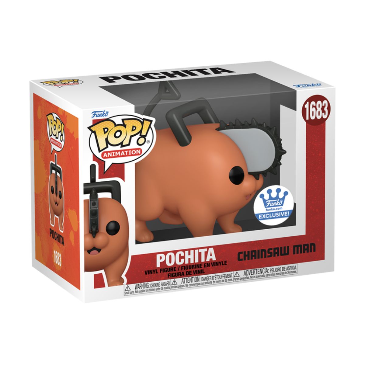 FUNKO - Pochita Funko Pop 1683 Chainsaw Man Exclusivo Funkoshop