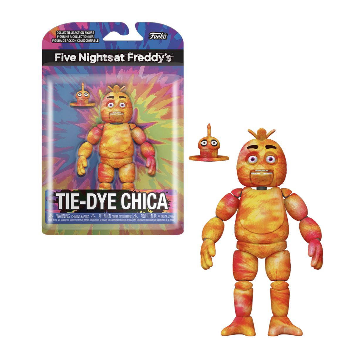 FUNKO - Tie Dye Chica Figura Five Nights at Freddy Articulable FNAF