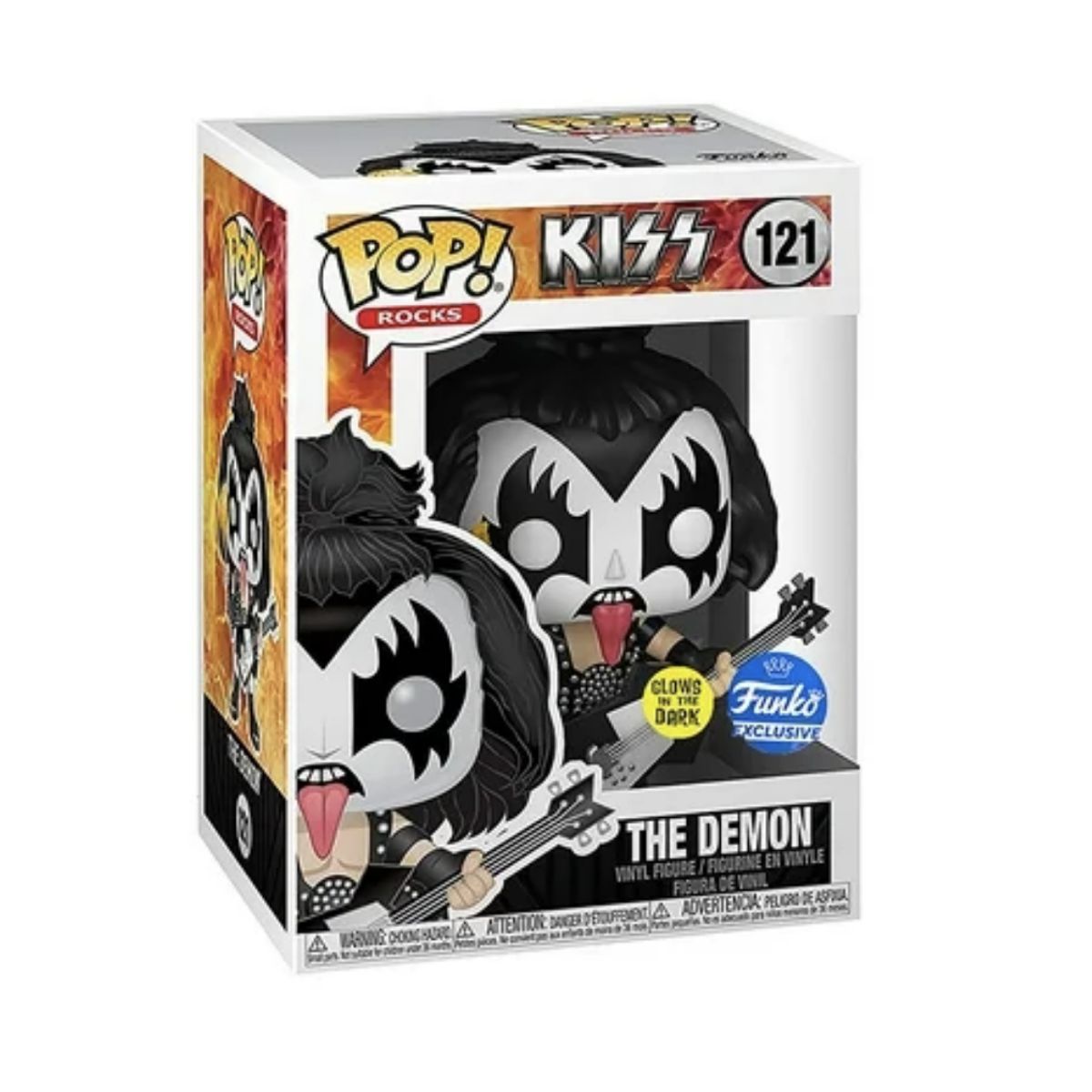 FUNKO - The Demon Funko Pop 121 Kiss Glow Dark Exclusivo Rock