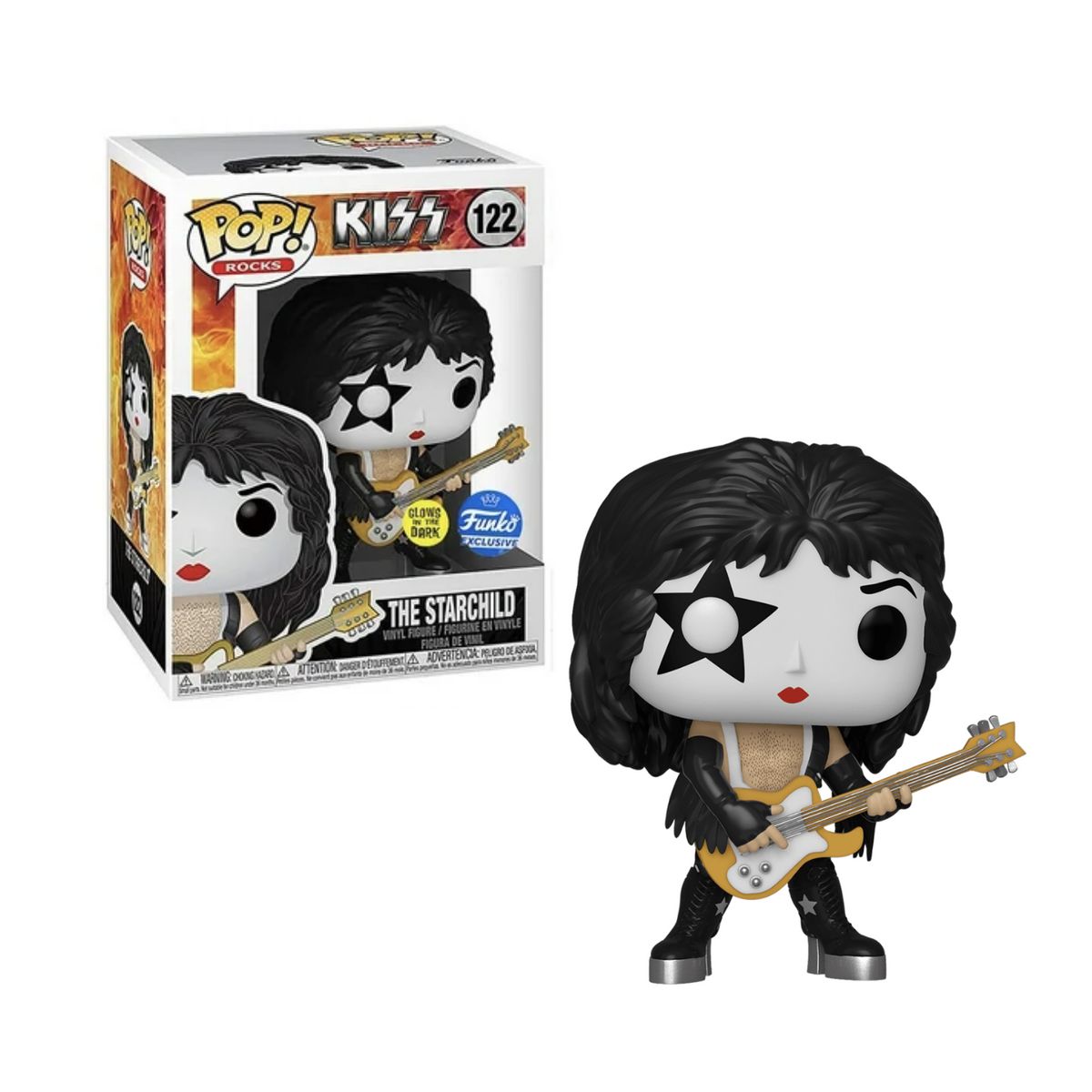 FUNKO - The Starchild Funko Pop 122 Kiss Glow Dark Exclusivo Rock