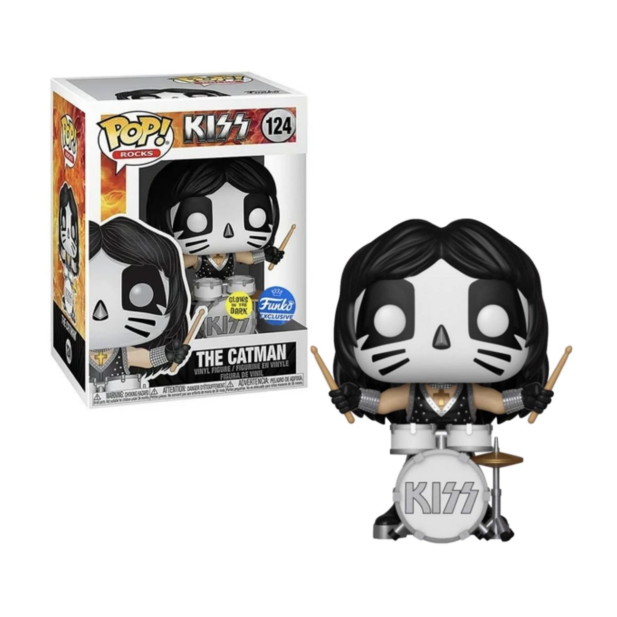 FUNKO - The Catman Funko Pop 124 Kiss Glow Dark Exclusivo Rock