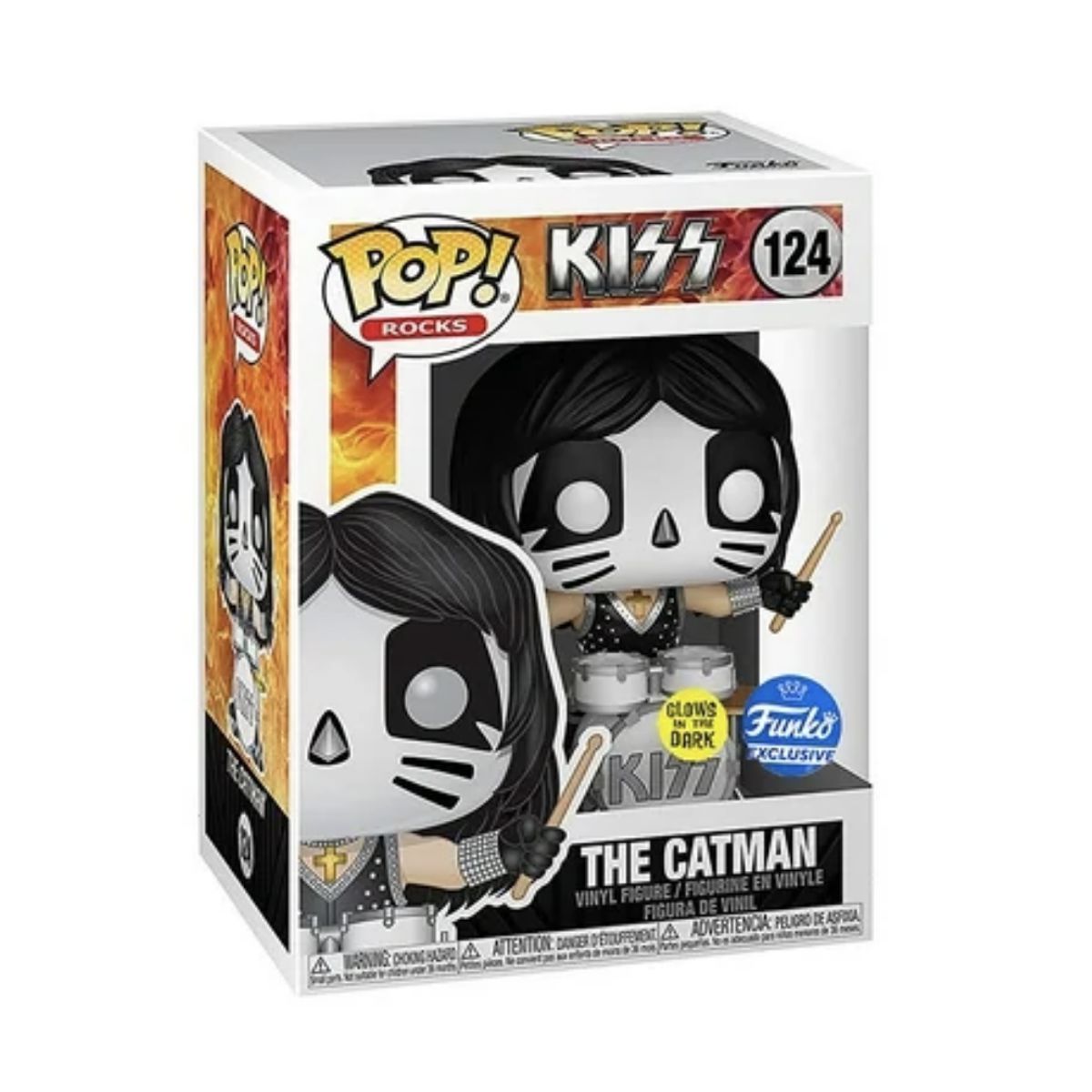 FUNKO - The Catman Funko Pop 124 Kiss Glow Dark Exclusivo Rock