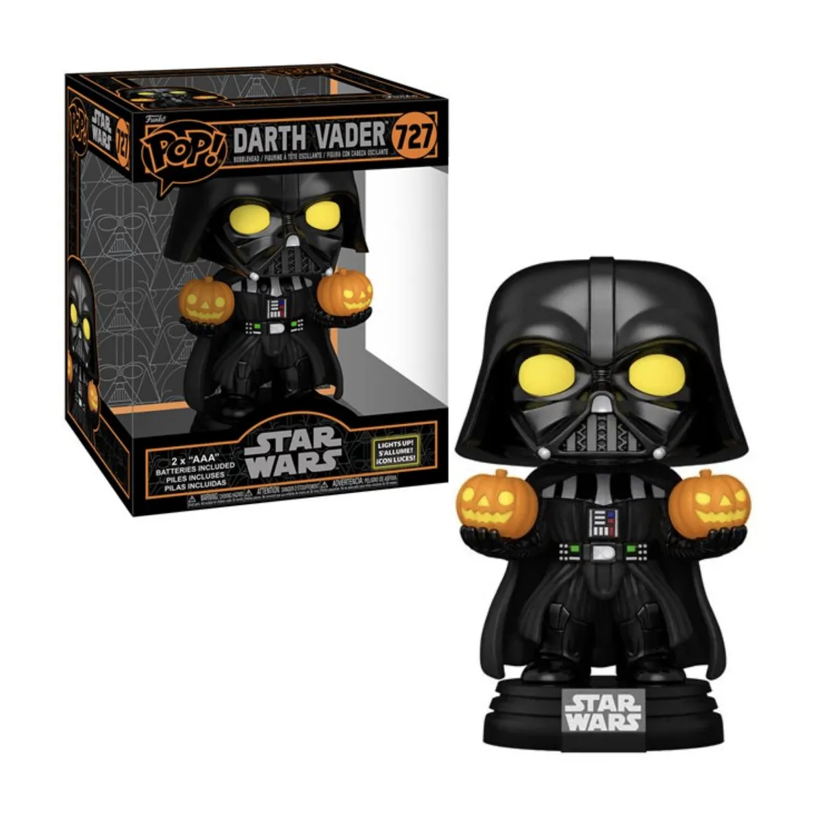 FUNKO - Darth Vader Halloween Funko Pop 727 con Luces  Star Wars