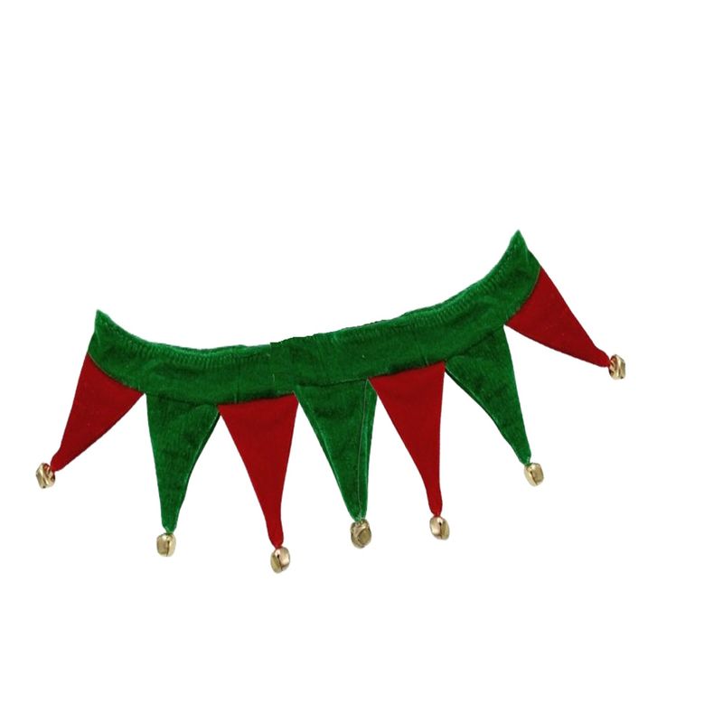 GENERICO - Collar Para Perros Navideño Tipo Elfo Cuello 48 a 52 cm