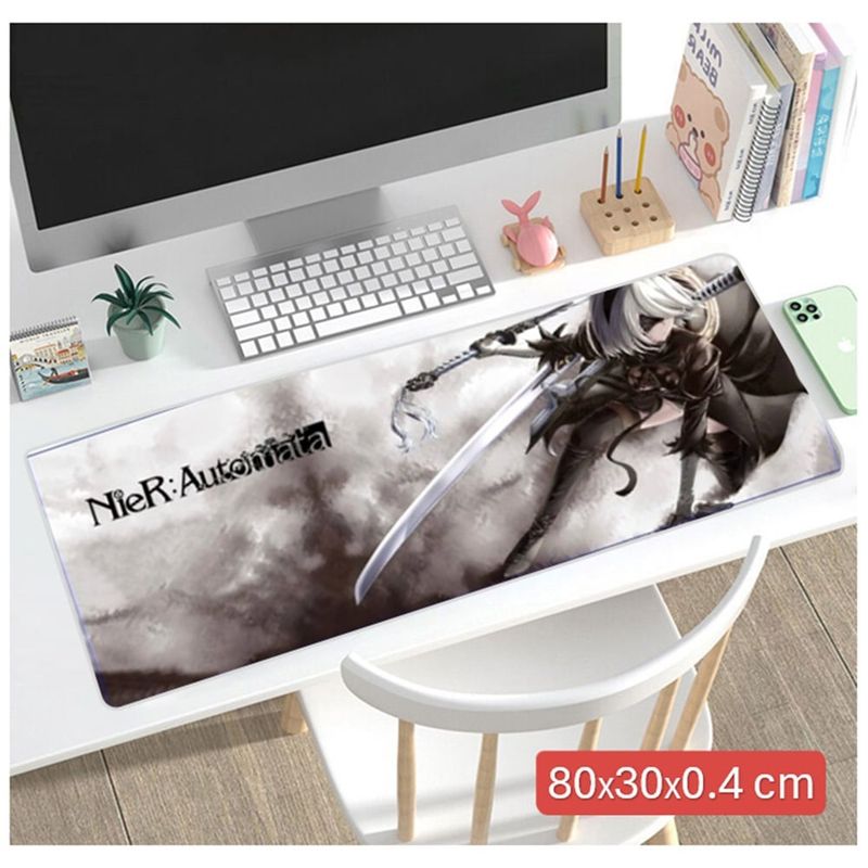 GENERICO - Pad Mouse Gaming - Alfombrilla para PC 80x30cmx4mm XL NIER Automata