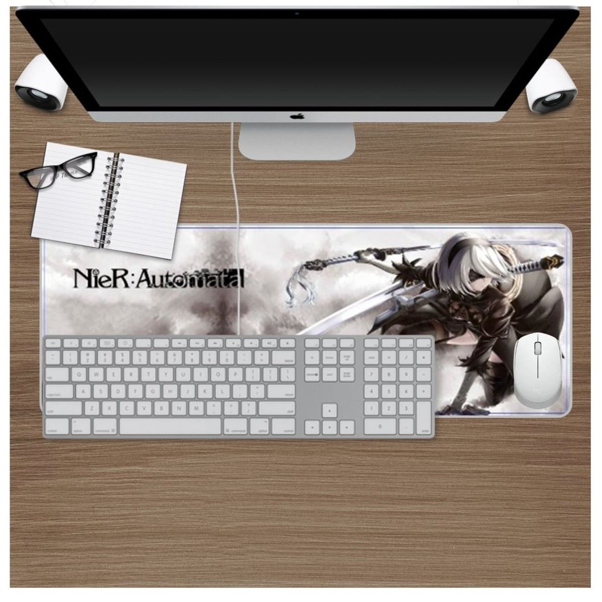 GENERICO - Pad Mouse Gaming Alfombrilla para PC 80x30cmx4mm NIER Automata XL