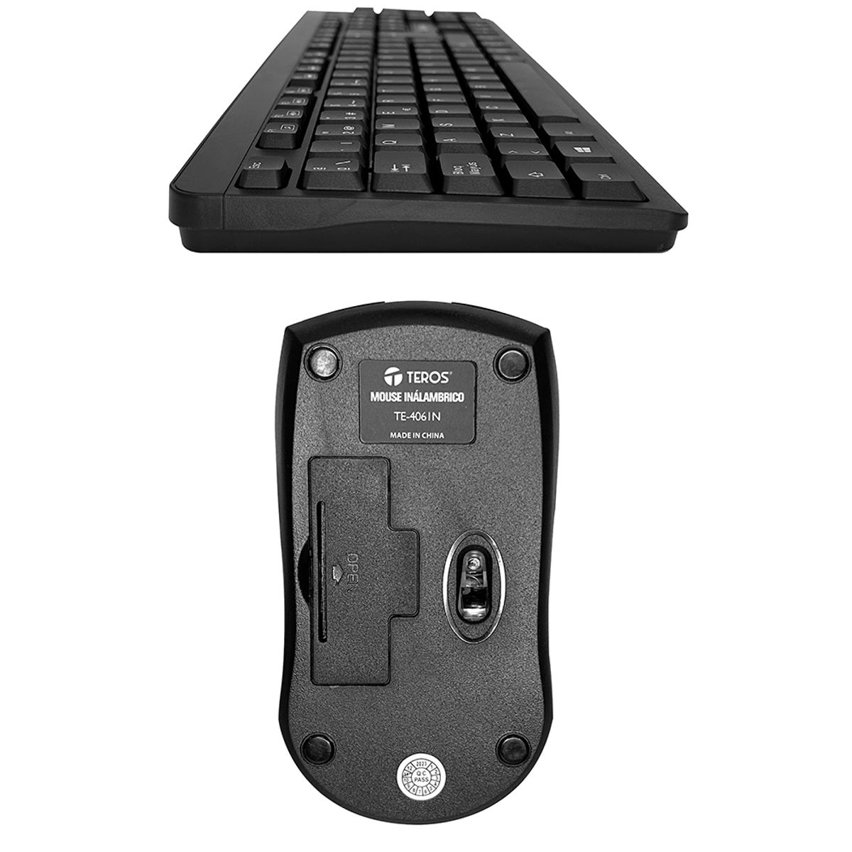 TEROS - KIT TECLADO Y MOUSE multimedia TEROS inalambrico TE4061N
