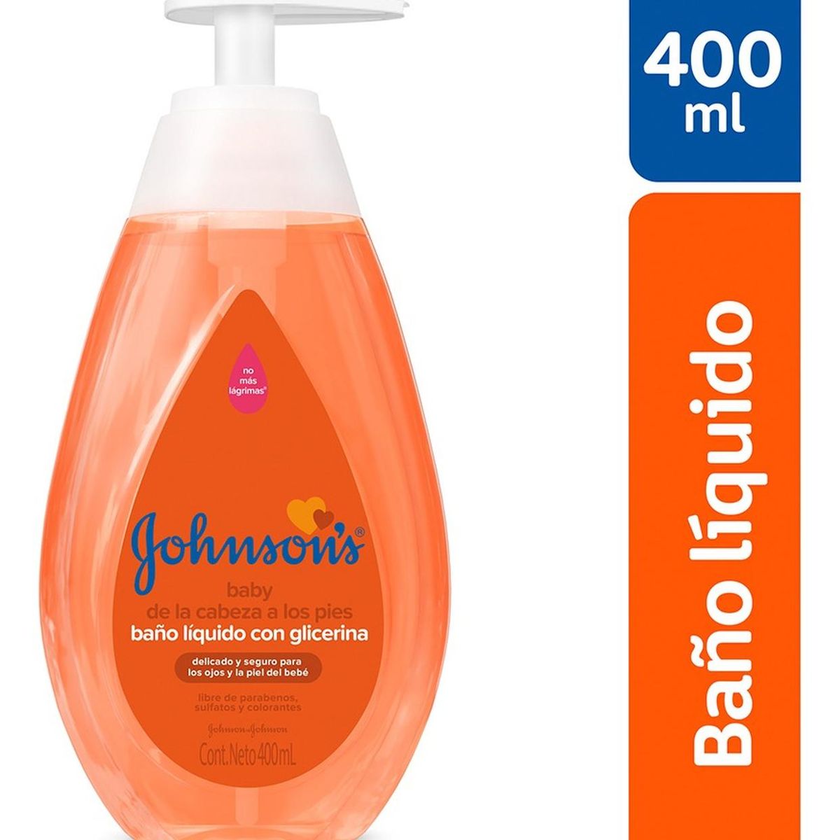 JOHNSON'S BABY - Baño Líquido Cabeza a Pies Johnsons con Glicerina 400ml