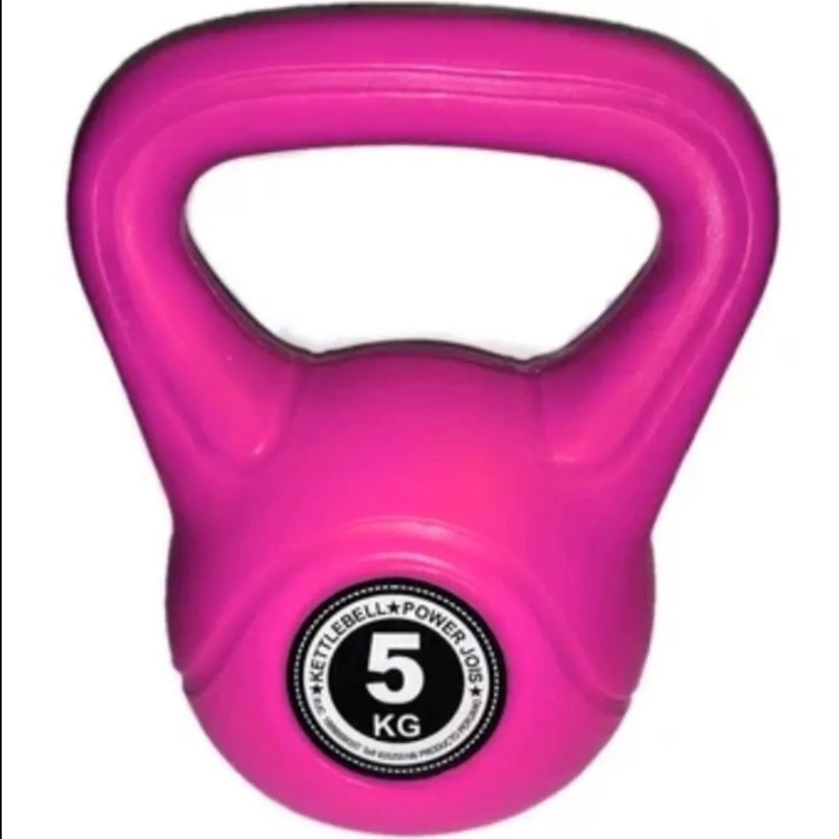 GENERICO - Pesa Rusa Kettebells de PVC5 Kg -rosado