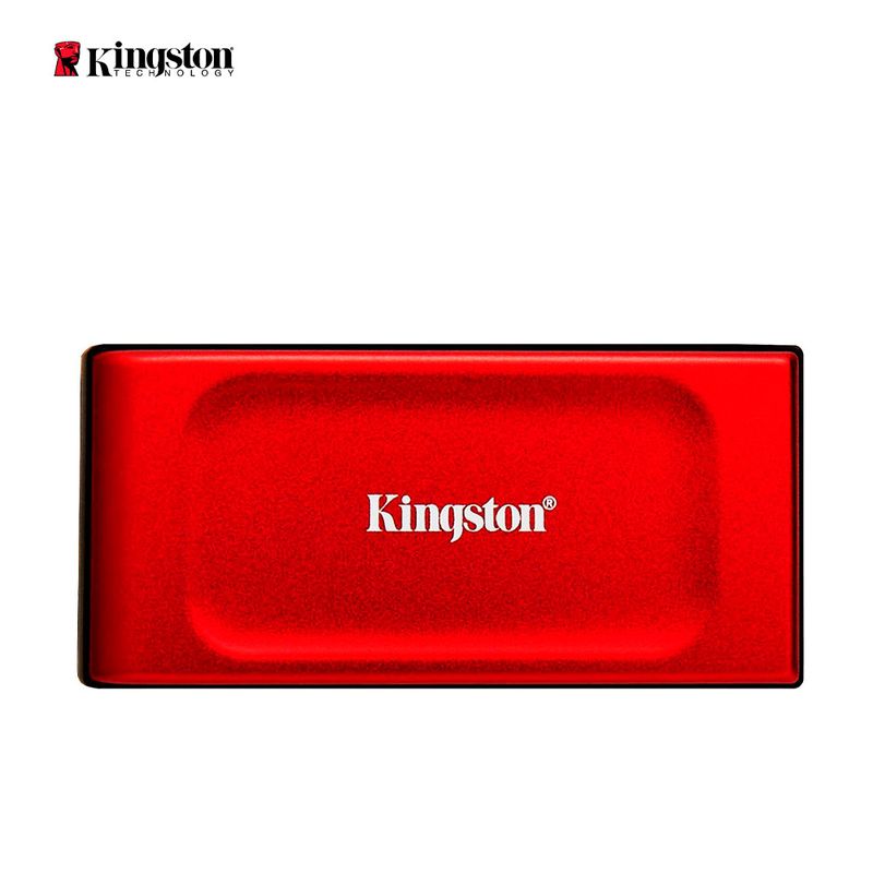 KINGSTON - Disco solido Externo  XS1000, 1TB, Color Rojo