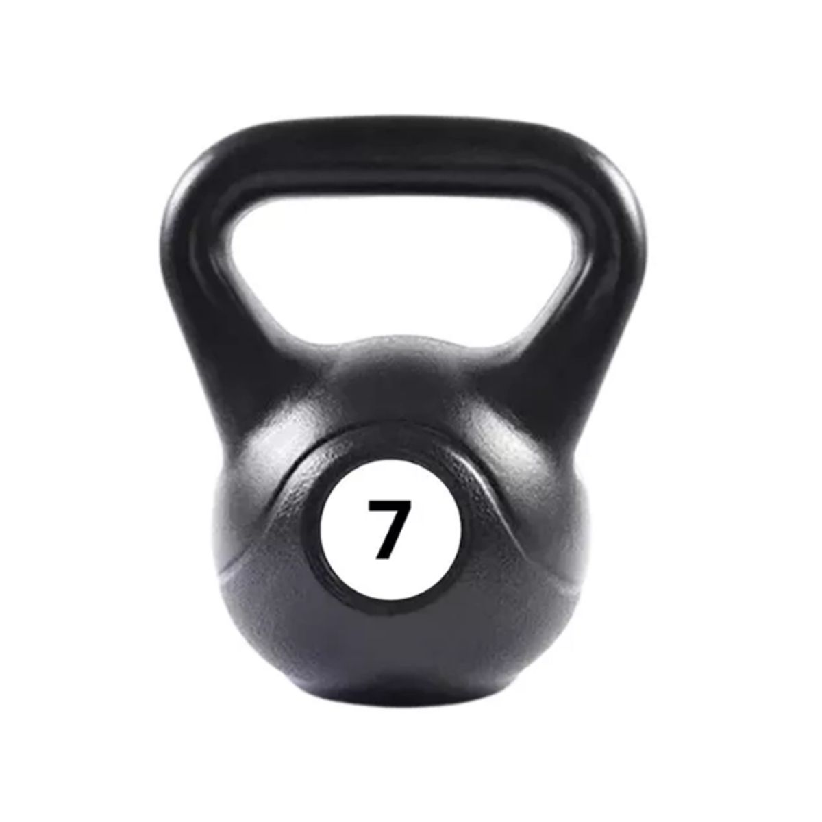 GENERICO - Pesa Rusa Kettebells de PVC 7 Kg - NEGRO