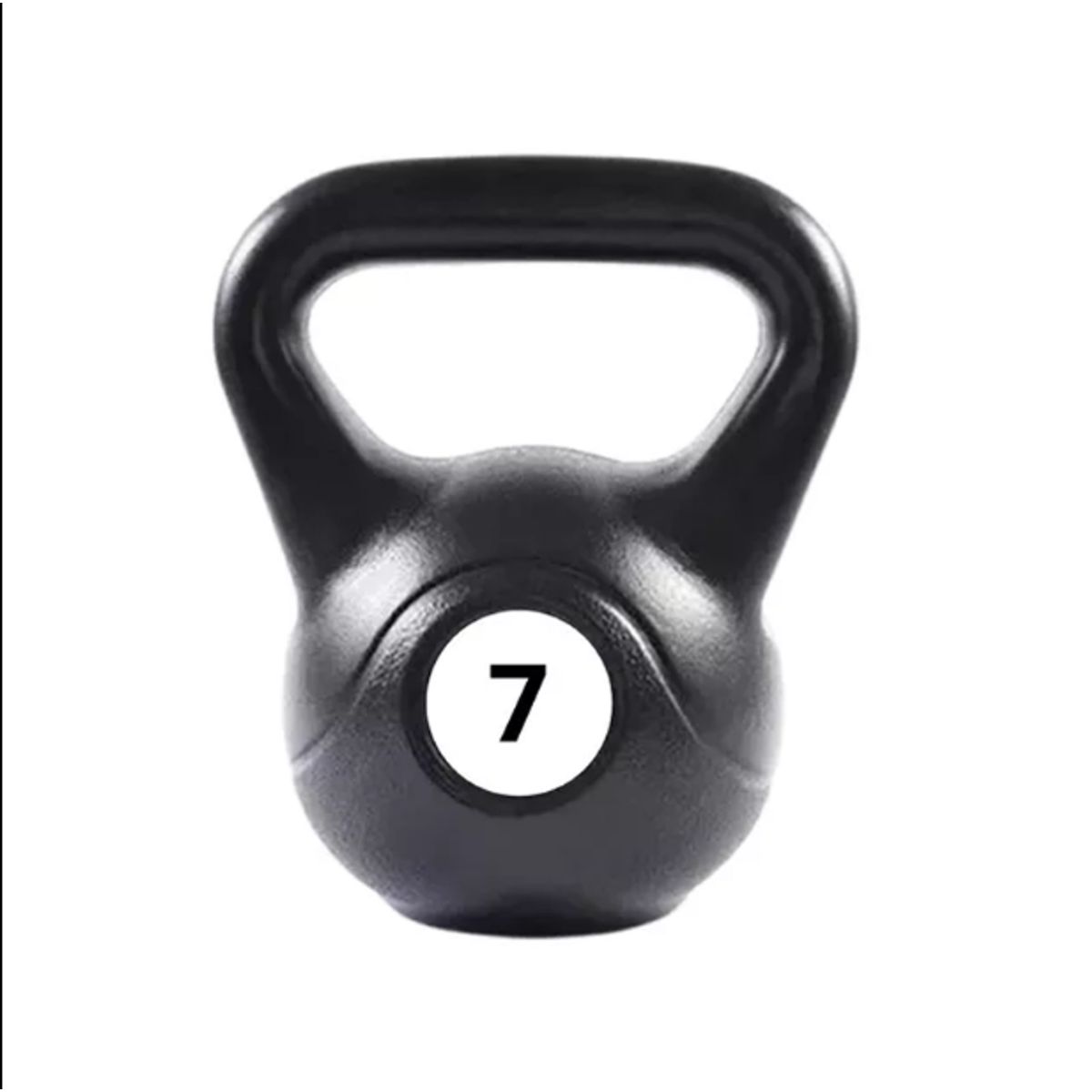 GENERICO - Pesa Rusa Kettebells de PVC 7 Kg - NEGRO