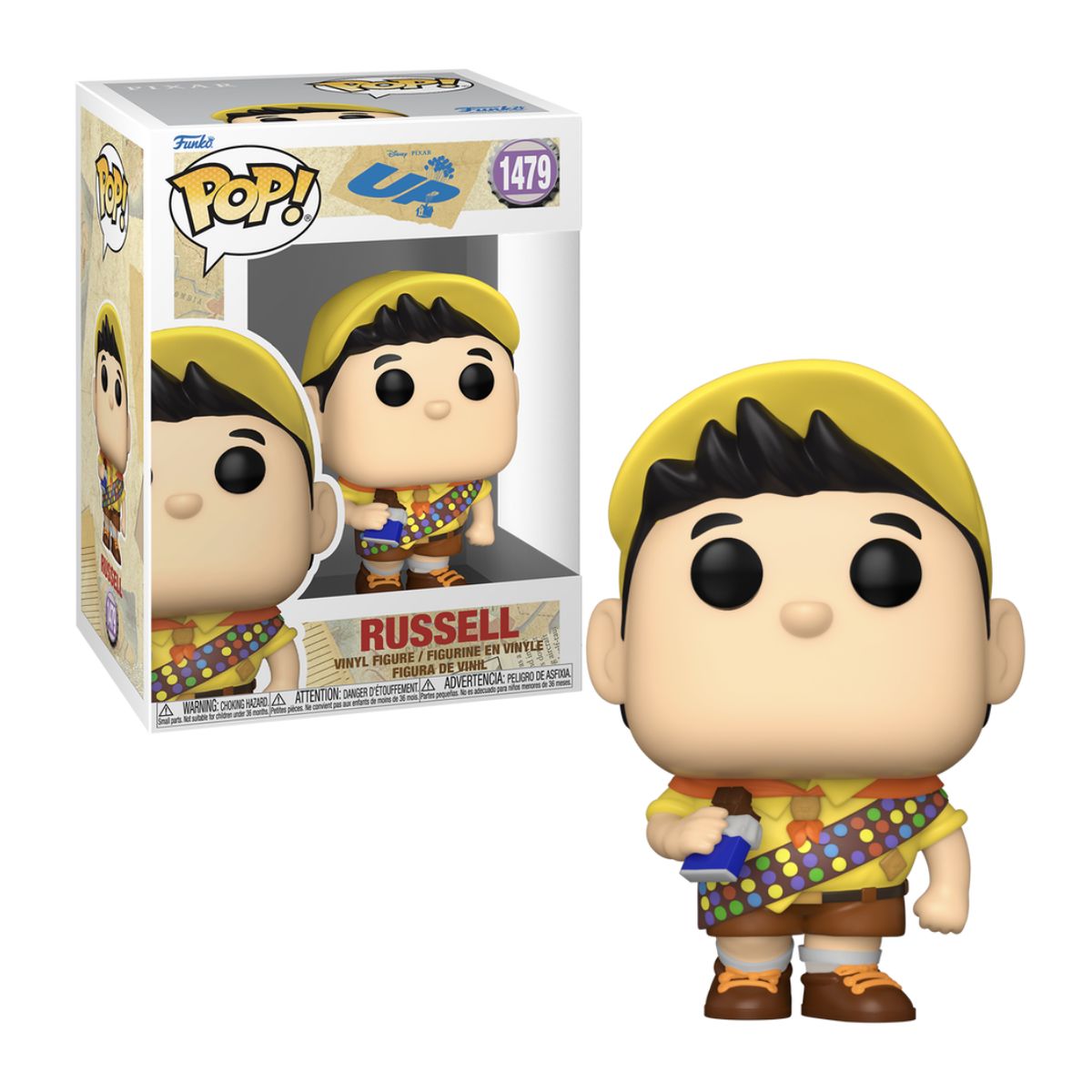 FUNKO - Russell Chocolate Funko Pop 1479 UP Disney Nuevo Original