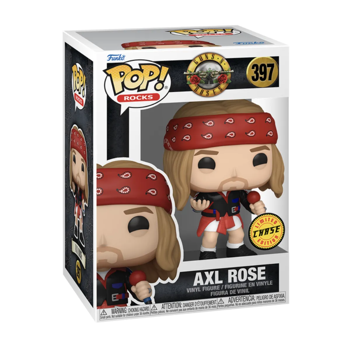FUNKO - Axl Rose Chase 1992 Funko Pop 397 Guns N Roses Rocks