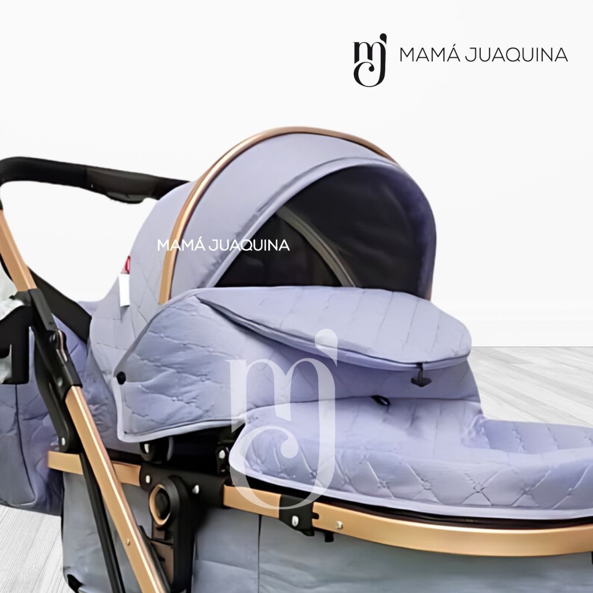 BABY - Coche Moisés Travel System «BARBARA» con Bolsa Pañalera LILAC