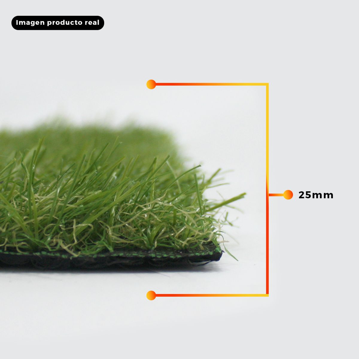 Grass Sintético Puerto Varas 2m x 20m x 25mm - Qrubber, marca QRUBBER - Foto Principal